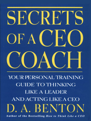 cover image of Secrets of a CEO Coach